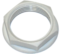 DLN257035 (M25 Flanged light grey locknut - Hylec APL Electrical Components)