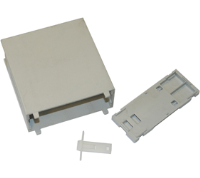 DNCB/2V (100mm DIN Rail mounting PCB enclosure open top, enclosure 2