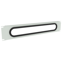 DNCE19LG1 (DNCE Series Cable Entry Rack Panel - Hammond Manufacturing) - 2U 19IN HCM CABLE ENTRY PANEL