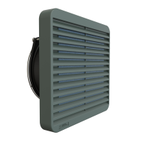 DNFF150GY115 (DNFF Series Filter Fan Kits - Hammond Manufacturing) - FAN & FLTR KIT 150mm, ASA61GRY