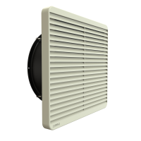 DNFF254CG115 (DNFF Series Filter Fan Kits - Hammond Manufacturing) - FAN & FLTR KIT,254mm, CON.GREY