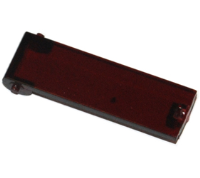 DNMB/1HPR (60mm & 73mm Hinged panel cover red transparent, enclosure 1 - Hylec APL Electrical Components)