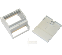 DNMB/4/2 (60mm DIN Rail mounting PCB enclosure open top, enclosure 4 - Hylec APL Electrical Components)