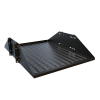 DNRMV1924BK1 (DNRM Series Two Post Variable Depth Shelf - Hammond Manufacturing) - 3U Dual-Channel Vented Shelf - 24 dp - 300 lbs rated