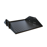 DNRMV2324BK1 (DNRM Series Two Post Variable Depth Shelf - Hammond Manufacturing) - 3U 24D VENT DEEP CHNL SHELF