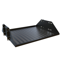 DNRMV23BK1 (DNRM Series Two Post Variable Depth Shelf - Hammond Manufacturing) - 3U 19D VENT DEEP CHNL SHELF