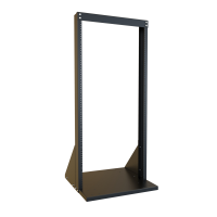 DNRR1942LDK (DNRRLDK Series 2-Post Open Frame Rack - Hammond Manufacturing) - 24U, 19" Rack Mounting, 45" Overall Height - Knockdown