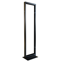 DNRR77HDKB (DNRRHDKB Series 2-Post Open Frame Rack - Hammond Manufacturing) - 44U, 19" Rack Mounting, 83.13" Overall Height - Knockdown