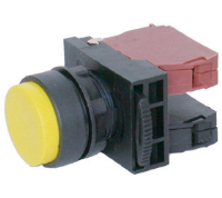 DPB22-E11B (Elevation head push button switch 1a 1b Black cap - Hylec APL Electrical Components)