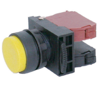 DPB22-E11Y (Elevation head push button switch 1a 1b Yellow cap - Hylec APL Electrical Components)