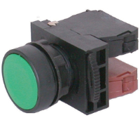 DPB22-F11B (Flush head push button switch 1a 1b Black cap - Hylec APL Electrical Components)