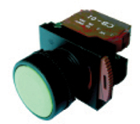 DPB22-L11B (Flush head Alternate action push button 1a 1b black cap - Hylec APL Electrical Components)