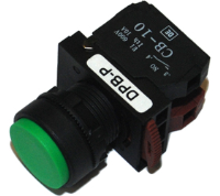 DPB22-P11G (Elevation head alternate action push button 1a 1b green cap - Hylec APL Electrical Components)