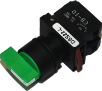 DSS22-L320G (Long shaft 3 position selector 2a green cap - Hylec APL Electrical Components)