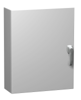 EN4SD242010SSWH (Eclipse Series Type 4X Painted White Stainless Steel Wallmount Enclosure - Hammond Manufacturing) - RAL 9003 White - 610mm x 508mm x 254mm