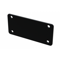 EP1-BK (Series 1 Enclosures Aluminium End Plate - Box Enclosures Ltd) - Black - 63.5mm x 29.5mm x 1.5mm - Aluminium