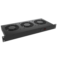 FT300HA1BK (FT Series Rack Mount Fan Tray - Hammond Manufacturing) - Fan Tray - 19 mount - 3 fans w/switch