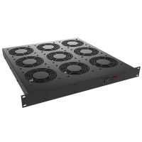 FT900HA1BK (FT Series Rack Mount Fan Tray - Hammond Manufacturing) - Fan Tray - 19 mount - 9 fans w/switch