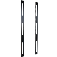 H1SRR48U30BK (H1R Series Mounting Rack Rails - Hammond Manufacturing) - 48U SQUARE HOLE RACK RAILS