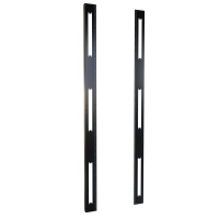 H1TRR52U31BK (H1R Series Mounting Rack Rails - Hammond Manufacturing) - 48U TAPPED 10-32 RACK RAILS