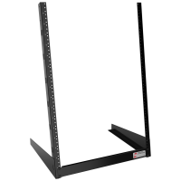 HDR16UBK (HDR Series 2-Post Open Frame Desktop Rack - Hammond Manufacturing) - 16U 2 POST DESKTOP RACK