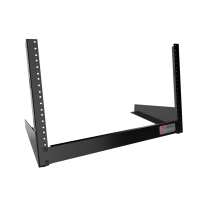 HDR6UBK (HDR Series 2-Post Open Frame Desktop Rack - Hammond Manufacturing) - 6U 2 POST DESKTOP RACK