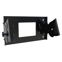 HLPB194UBK (HLPB Series Pivoting Rail Wall Rack - Hammond Manufacturing) - 4U Pivoting Rail Wall Rack