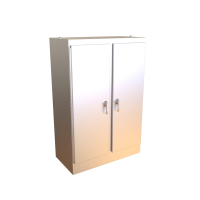 HN4FS726024DASS (HN4 FSTD SS Series Type 4X Stainless Steel Two Door Freestanding Enclosure - Hammond Manufacturing) - Natural Finish - 1829mm x 1524mm x 610mm