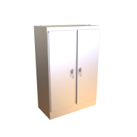 HN4FS726036DASS (HN4 FSTD SS Series Type 4X Stainless Steel Two Door Freestanding Enclosure - Hammond Manufacturing) - Natural Finish - 1829mm x 1524mm x 914mm