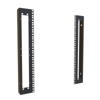 HWC3012USR (HWC Series Swing-Out Sectional Wall Mount Rack Cabinet - Hammond Manufacturing) - 12U Pair of Square Hole Rails for 30W HWC