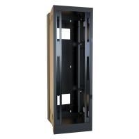 HWF3048U36BK (HWF Series Swing-Out Wall Mount and Floor Rack Cabinet - Hammond Manufacturing) - 48U 30W 35D Swing Out Floor Mount Cabinet (Black)