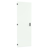 HWFSD3048UWH (HWF Series Swing-Out Wall Mount and Floor Rack Cabinet - Hammond Manufacturing) - 48U 30W Solid Door for HWF (White)