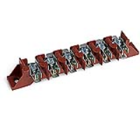 HY280/3 B (3 Pole screw to tab terminal block with screw fixing plus 3 bridges - Hylec APL Electrical Components)