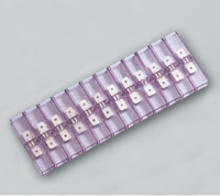 HY404/1 (1 pole transparent PVC  tab to tab terminal block 12.5mm pitch - Hylec APL Electrical Components)