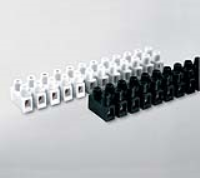 HY431/12 PLP (12 pole black polypropylene pillar terminal block 8mm pitch 24a 450v - Hylec APL Electrical Components)