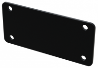 PAB1 (E-Case A End Plate - Lincoln Binns) - Black - 63.5mm x 1.5mm x 30mm - Aluminium