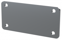 PAN1 (E-Case A End Plate - Lincoln Binns) - Natural Finish - 63.5mm x 1.5mm x 30mm - Aluminium