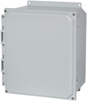 PCJ443CC (PCJ Series Type 4X Polycarbonate Junction Box (Solid and Clear Cover) - Hammond Manufacturing) - Light Grey - 100mm x 100mm x 84mm