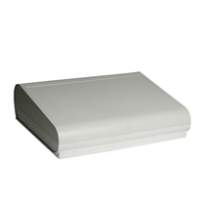 PP105G (PP Series Desktop Console Enclosures - Evatron Plastic Enclosures) - Grey - 268mm x 200mm x 65mm - ABS Plastic - IP65