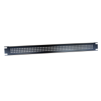 PPFS19001BK2 (PPFS Series Rack Plates - Hammond) - Black - 483mm x 2mm x 44mm - 16 Gauge Steel