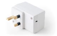 PS5MEPW-ASM (13A Style Plug-In Power Supply Enclosures - BCL Enclosures) - White - 79mm x 50mm x 53mm - ABS Plastic