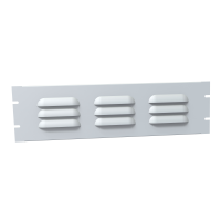 PVLL19005LG2 (PVLL Series Louvered Steel Rack Panels - Hammond Manufacturing) - 3U LOUVERED VENT PANEL