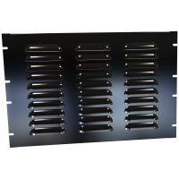 PVLL19012BK2 (PVLL Series Louvered Steel Rack Panels - Hammond Manufacturing) - 7U LOUVERED VENT PANEL