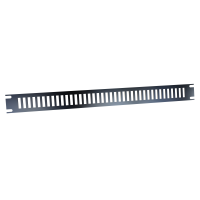 PVSA19001BK2 (PVSA Series Slotted Aluminium Rack Panel - Hammond Manufacturing) - 1U SLOTTED ALUM VENT PANEL