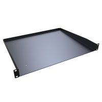 RASU190115BK1 (RAS Series Rack Shelf - Hammond) - Black - 44mm x 483mm x 381mm - 16 Gauge Steel