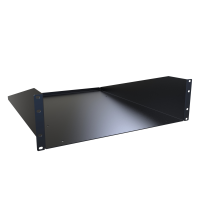 RASU190522BK1 (RAS Series Rack Shelf - Hammond) - Black - 133mm x 483mm x 559mm - 16 Gauge Steel