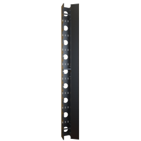 RB-VCM48 (RB-VCM Series Vertical Cable Manager with Door - Hammond Manufacturing) - 48U Rack Basics Vertical cable manager with hinged door and swing-away stabilizer.