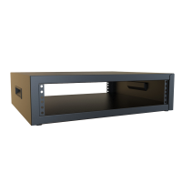 RCBS1900317BK1 (RCBS Series Desktop Cabinet - Hammond) - Black - 140mm x 553mm x 445mm - 16 Gauge Steel