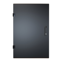 RCKSD18UBK1 (RCKD Series Locking Door - Hammond Manufacturing) - 18U SOLID DOOR FOR RCK