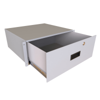 RDRW1900716LG1 (RDRW Series Rack Storage Drawer - Hammond) - Light Grey - 178mm x 441mm x 413mm - 16 Gauge Steel